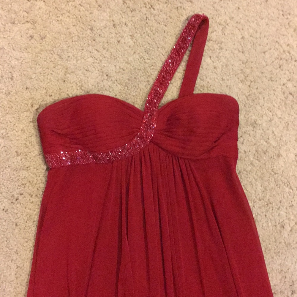 Red formal dress